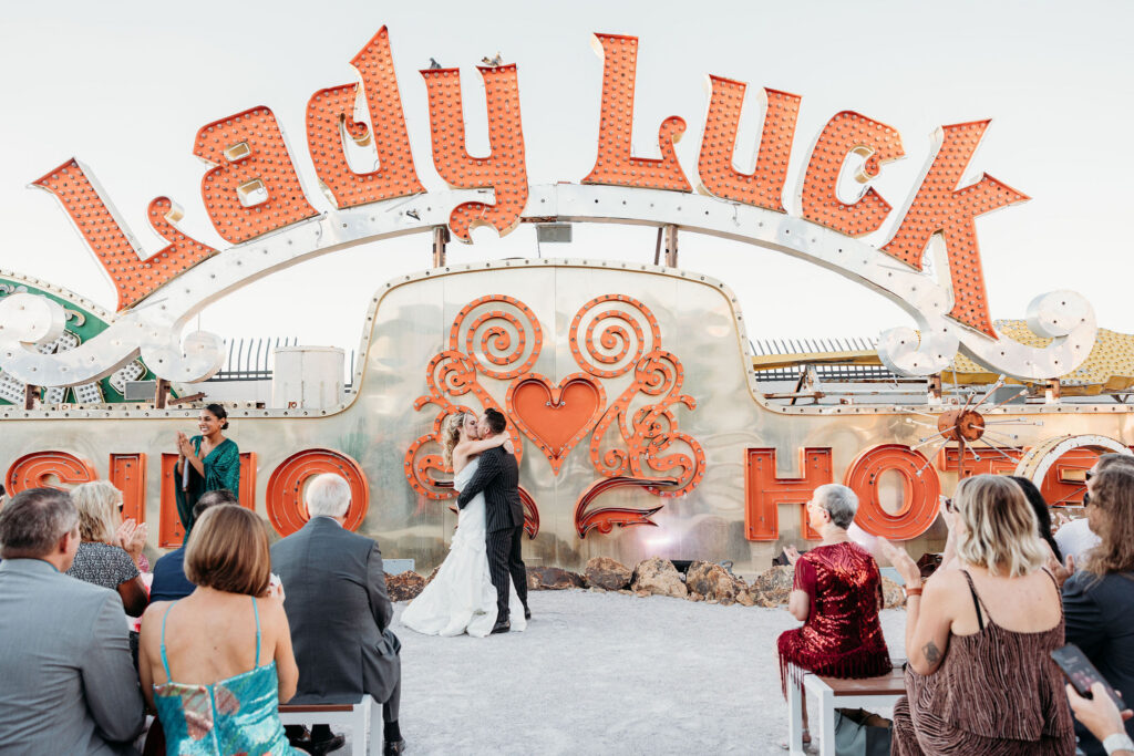 Neon Lights & After Party Vibes: Jessica & Patrick’s Neon Museum Wedding in Las Vegas