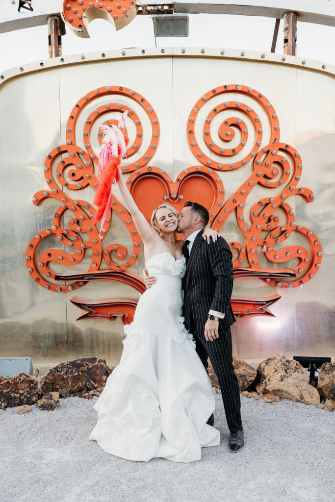 Neon Lights & After Party Vibes: Jessica & Patrick’s Neon Museum Wedding in Las Vegas