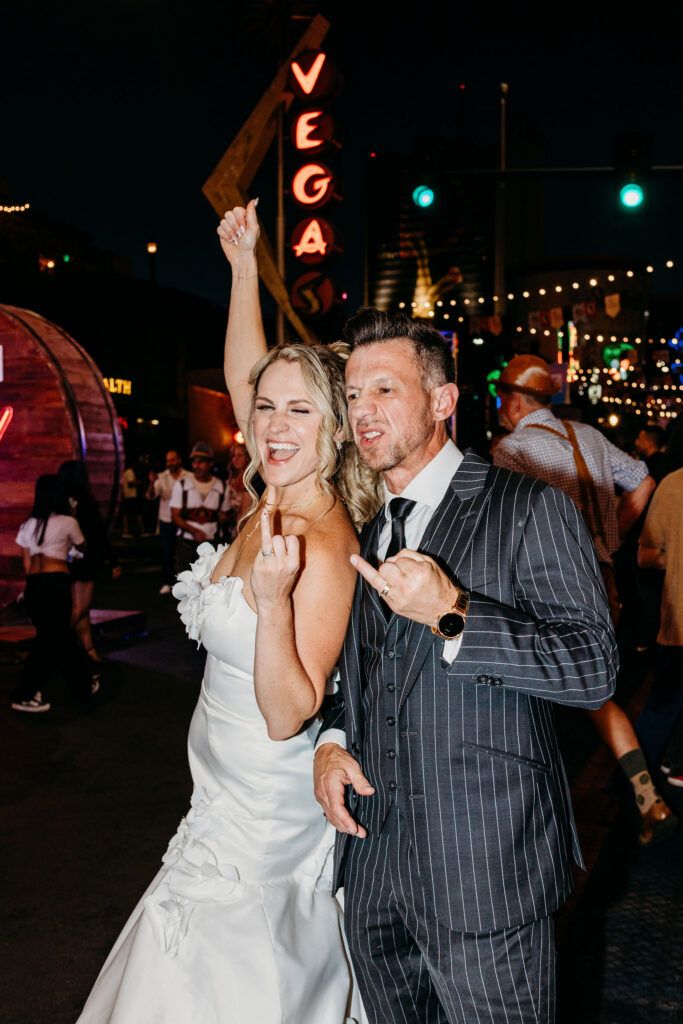 Neon Lights & After Party Vibes: Jessica & Patrick’s Neon Museum Wedding in Las Vegas