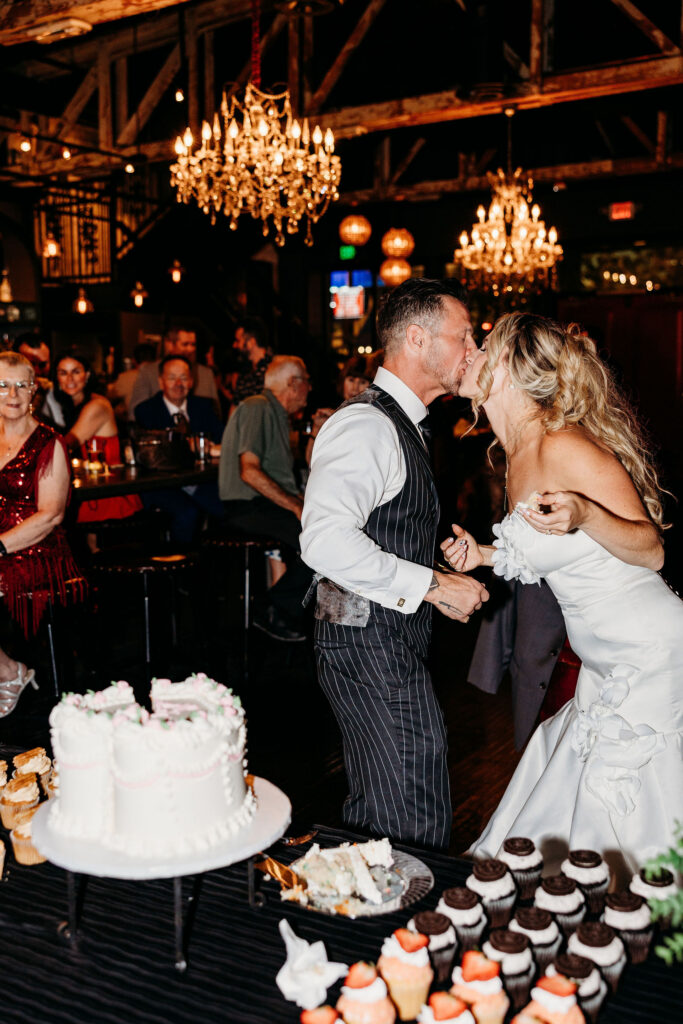 newlyweds at their dream wedding reception