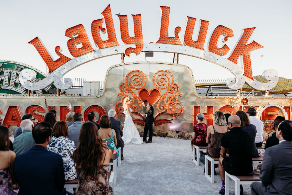 Neon Lights & After Party Vibes: Jessica & Patrick’s Neon Museum Wedding in Las Vegas