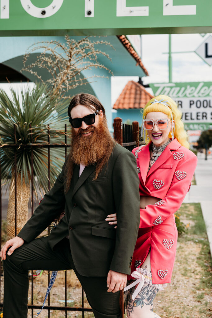 picture of the newlyweds hugging during their bridal session