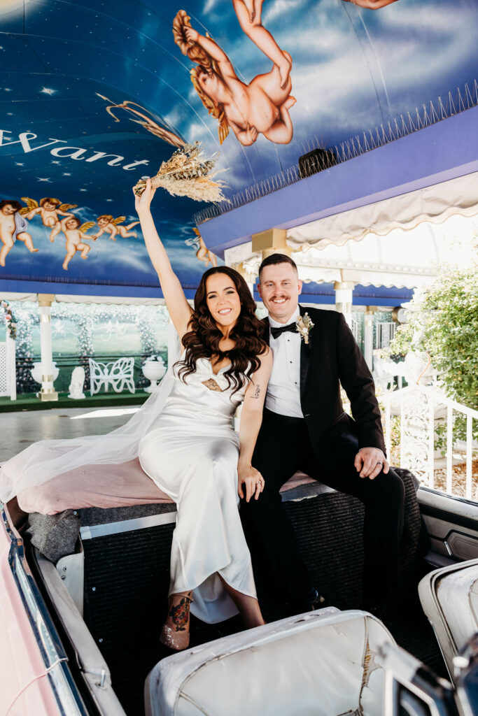 Happy couple at their dream bridal portraits