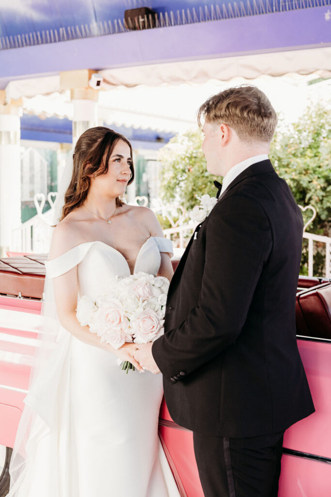 bride and groom at their dream elopement ceremony