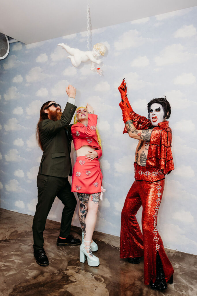 fun elopement photos at sure thing chapel