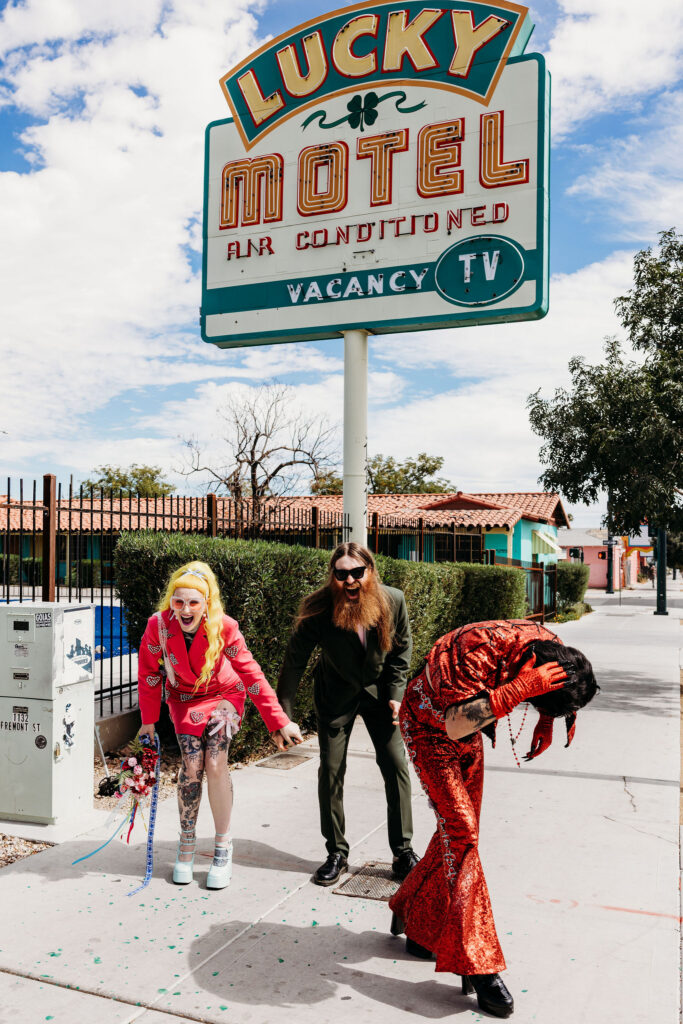 A Wild & Iconic Hellvis Wedding at Sure Thing Chapel in Las Vegas