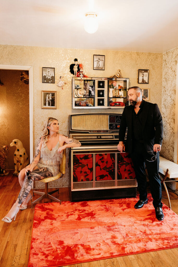 A Vintage Hollywood Glam Las Vegas Vow Renewal at Showgirl House and Sure Thing Too