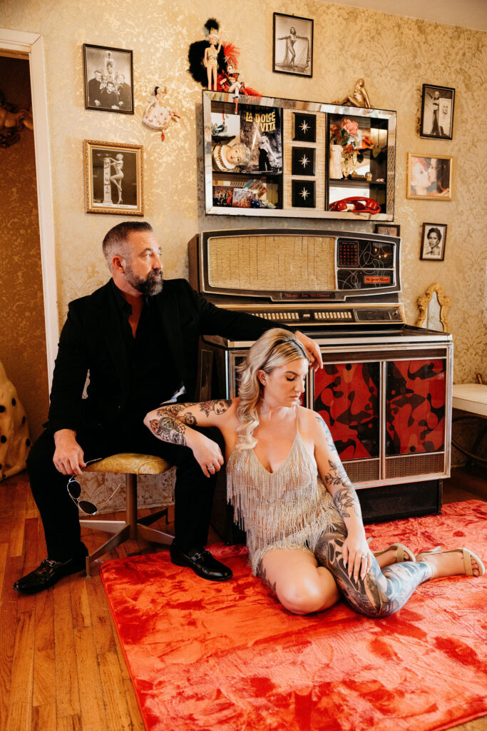 A Vintage Hollywood Glam Las Vegas Vow Renewal at Showgirl House and Sure Thing Too