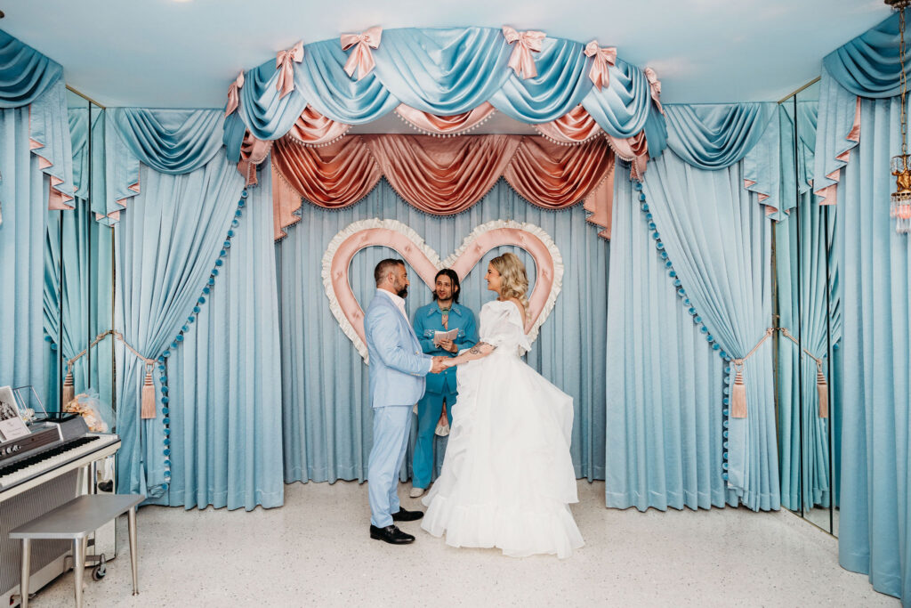 couple at their dream vow renewal