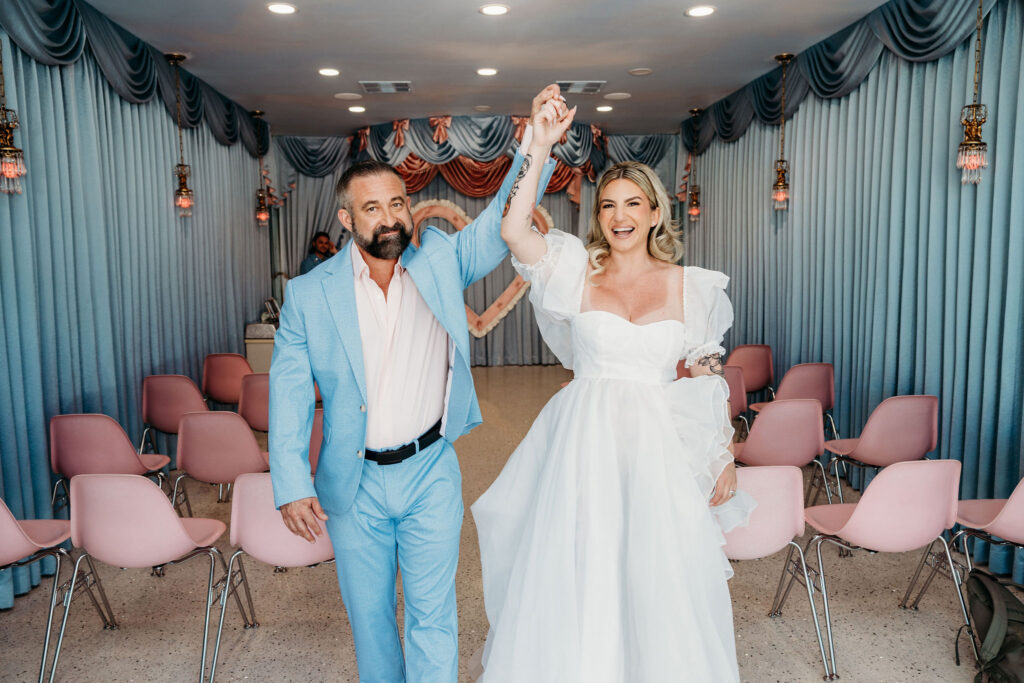 happy couple after their dream photoshoot
