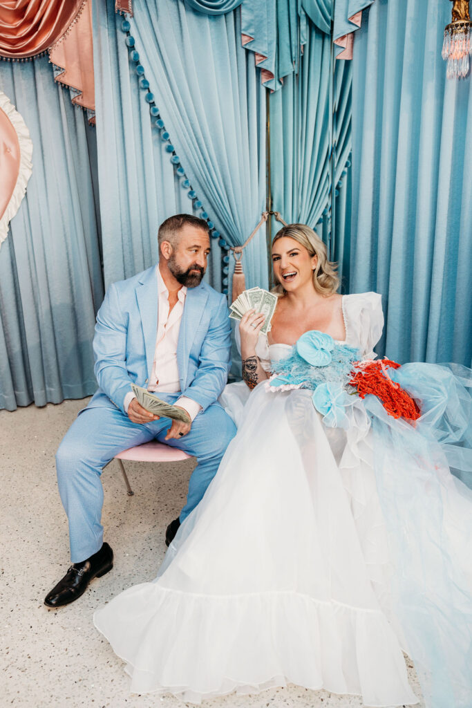couple holding hands during their photoshoot