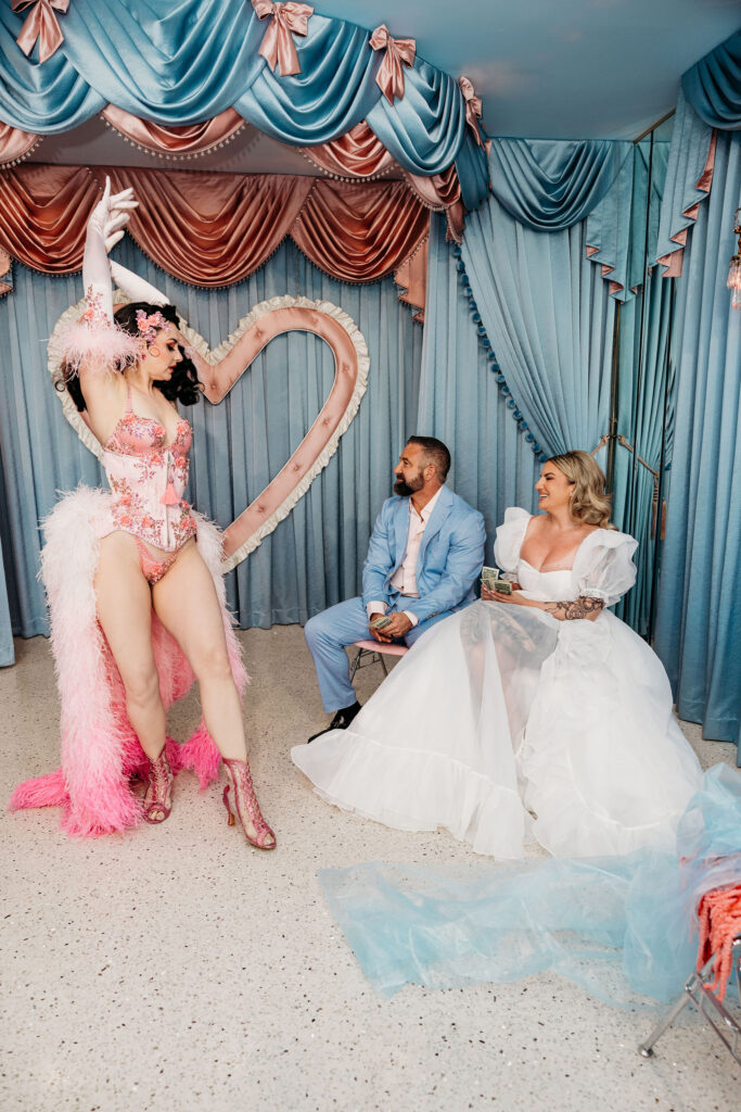 A Vintage Hollywood Glam Las Vegas Vow Renewal at Showgirl House and Sure Thing Too