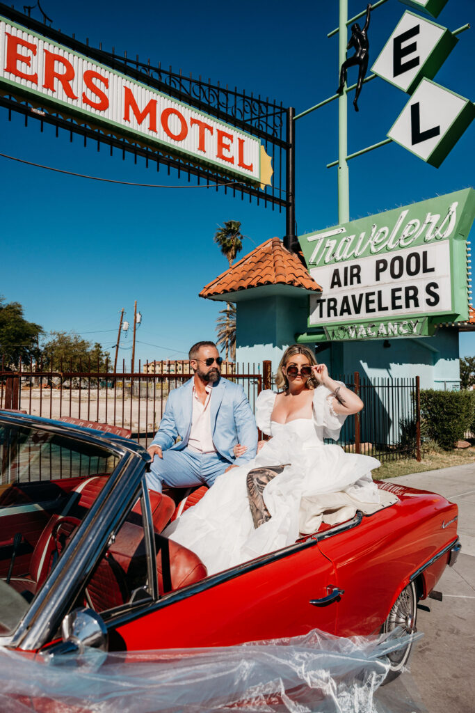 A Vintage Hollywood Glam Las Vegas Vow Renewal at Showgirl House and Sure Thing Too