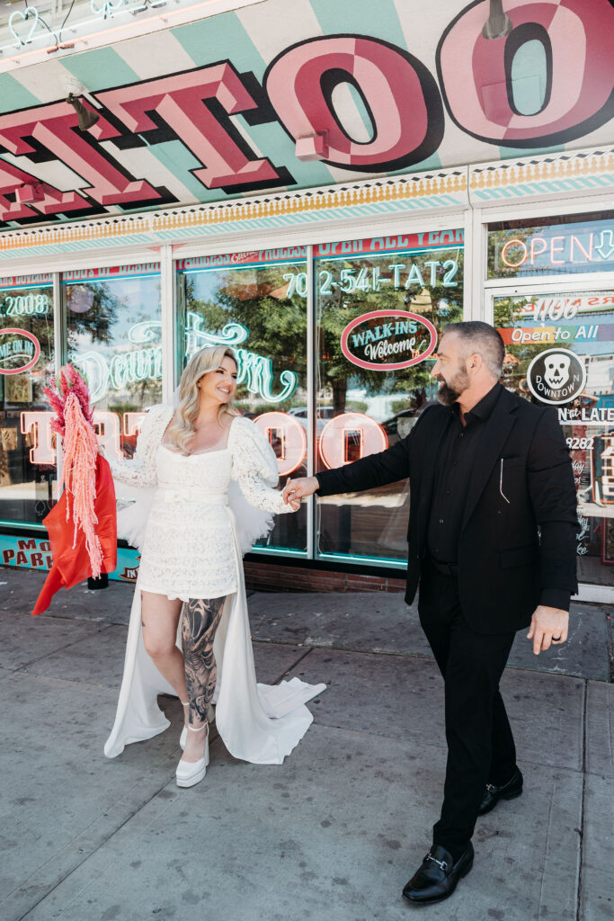 happy couple at thier dream photoshoot