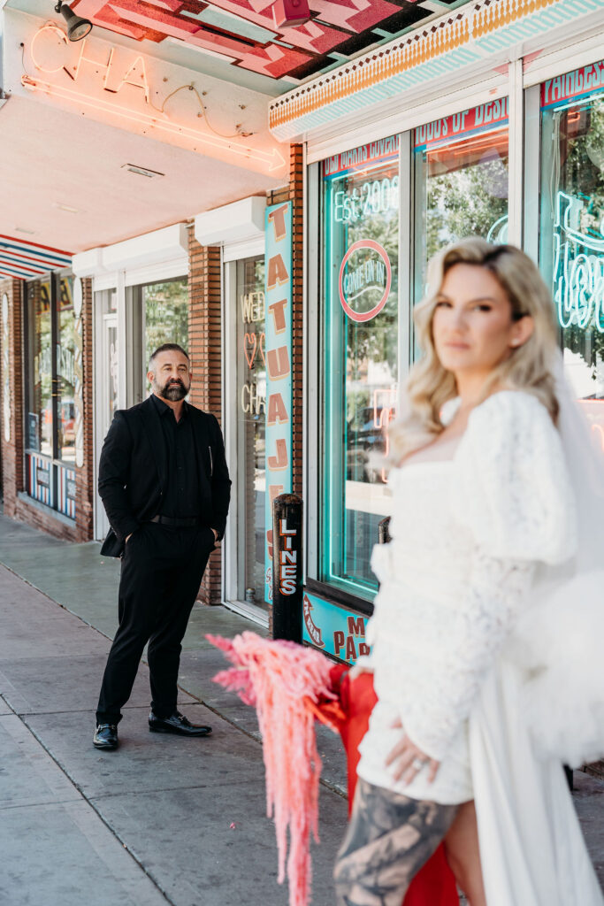 A Vintage Hollywood Glam Las Vegas Vow Renewal at Showgirl House and Sure Thing Too