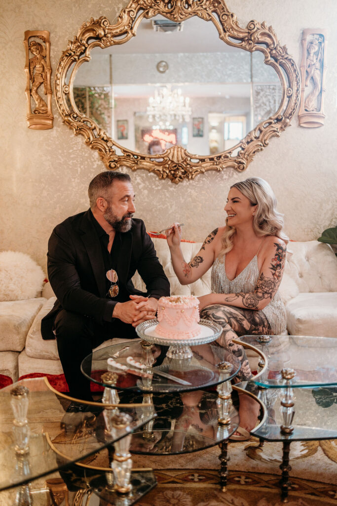 A Vintage Hollywood Glam Las Vegas Vow Renewal at Showgirl House and Sure Thing Too