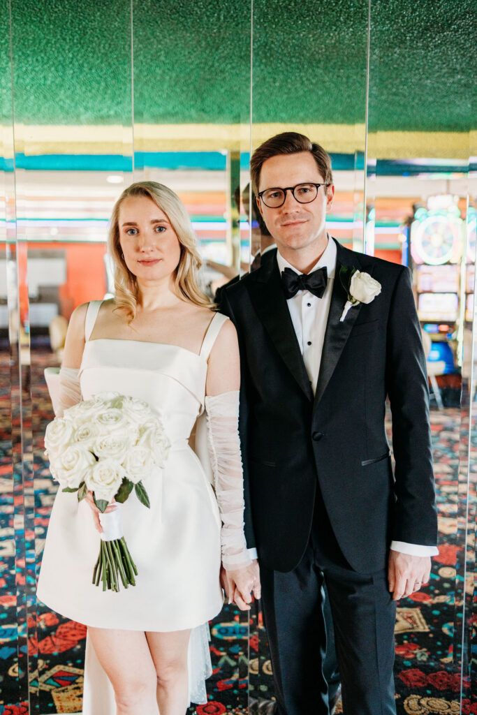 bride and groom at their dream photoshoot
