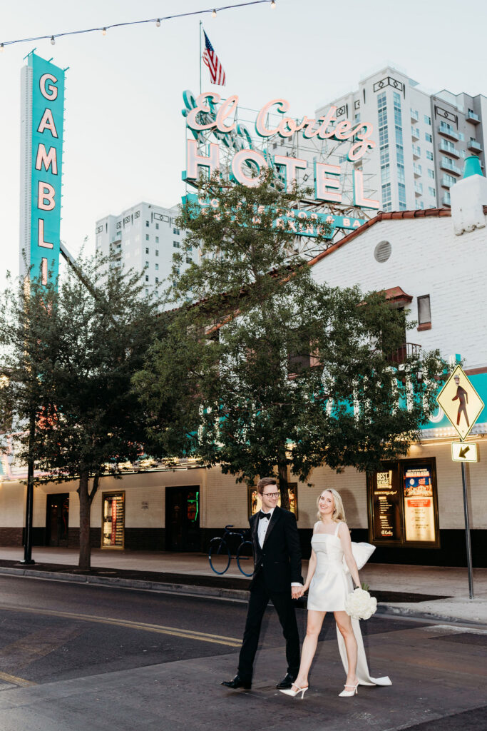 Las Vegas Bridal Photos at Circus Circus and Fremont Street | Tanja & Stef