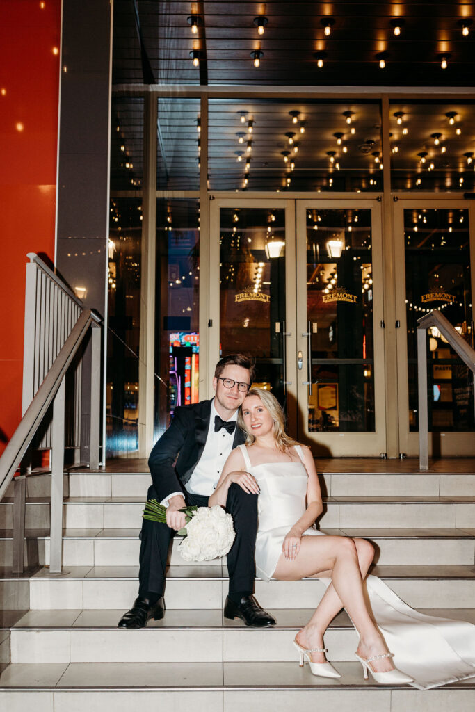 Las Vegas Bridal Photos at Circus Circus and Fremont Street | Tanja & Stef