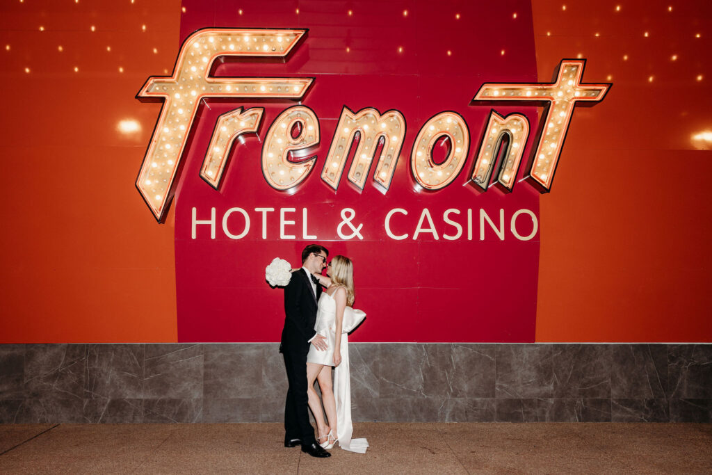 Romantic bridal session in downtown Las Vegas