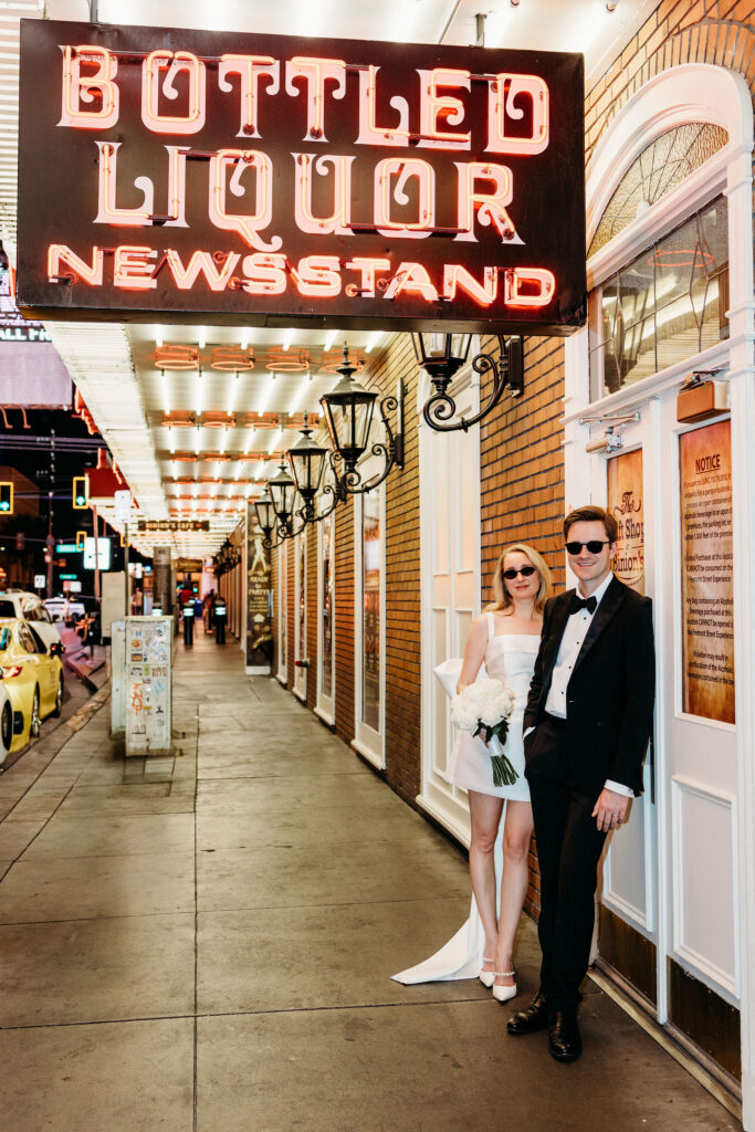Las Vegas Bridal Photos at Circus Circus and Fremont Street | Tanja & Stef