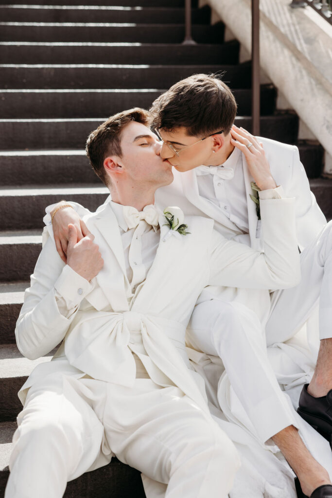 cute picture of the couple at their dream wedding day