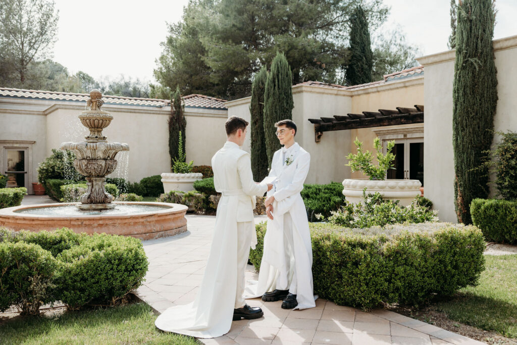couple emotional reading their private vows