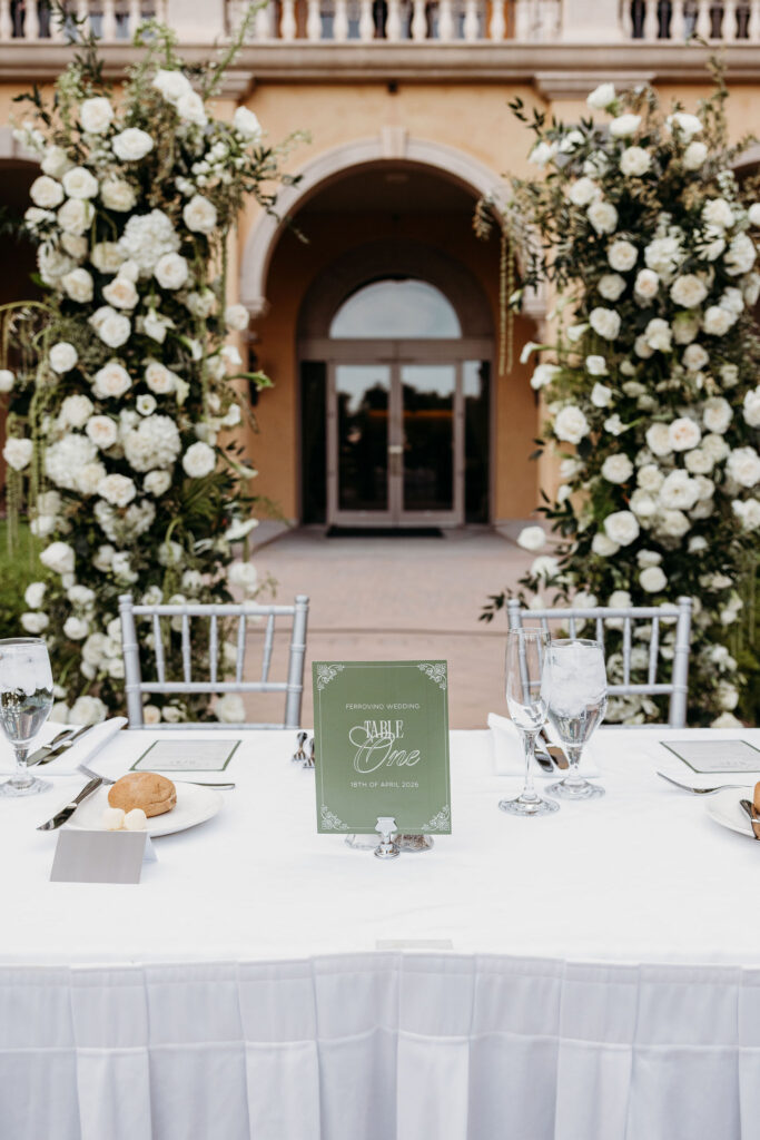 elegant and timeless wedding reception decor