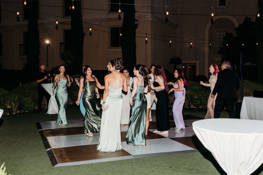 fun wedding reception party