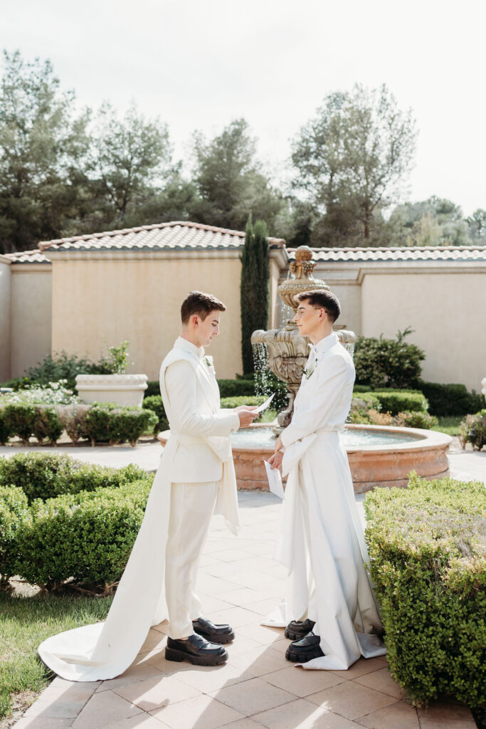 happy couple at their dream private vows