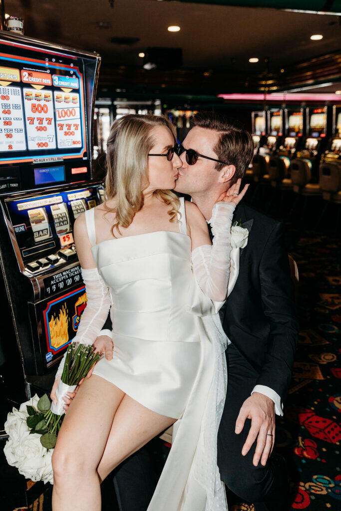 Las Vegas Bridal Photos at Circus Circus and Fremont Street | Tanja & Stef