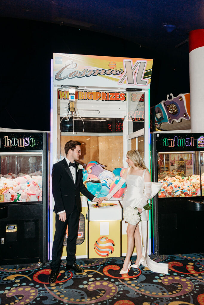 Las Vegas Bridal Photos at Circus Circus and Fremont Street | Tanja & Stef