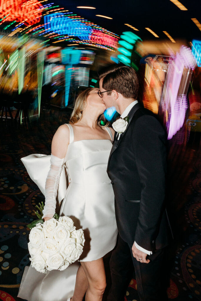 Playful bridal portraits at Circus Circus