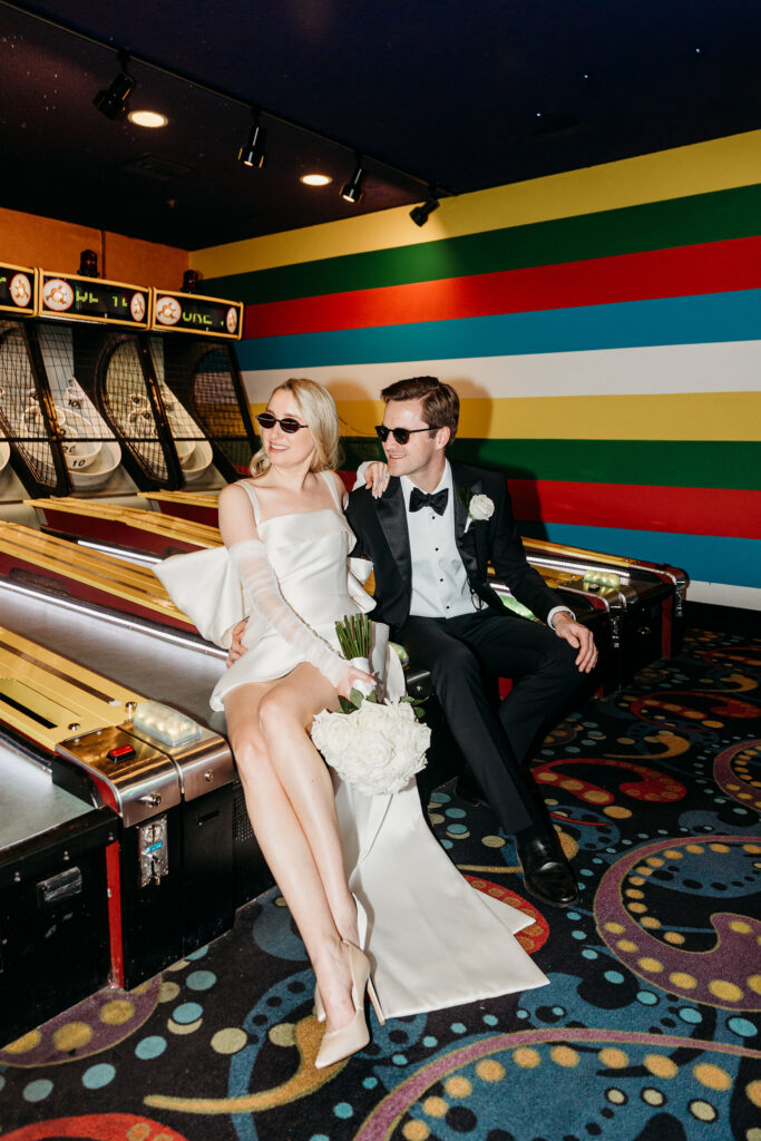 Las Vegas Bridal Photos at Circus Circus and Fremont Street | Tanja & Stef
