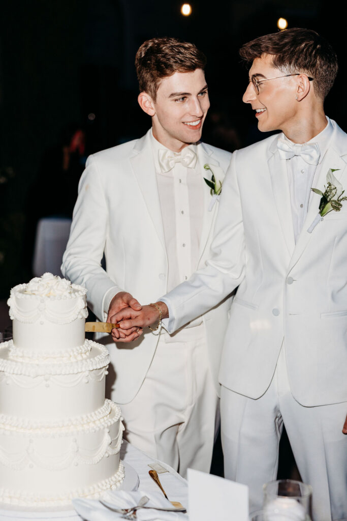 cute picture of the newlyweds at their dream elopement
