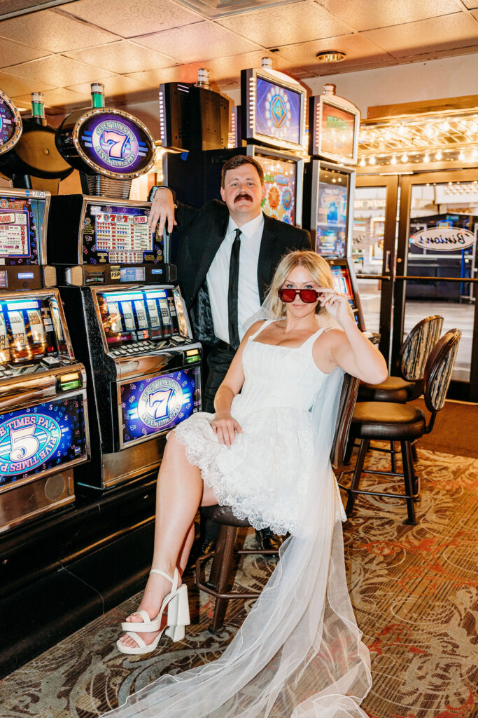 A Downtown Las Vegas Elopement at the Golden Nugget & Little White Chapel