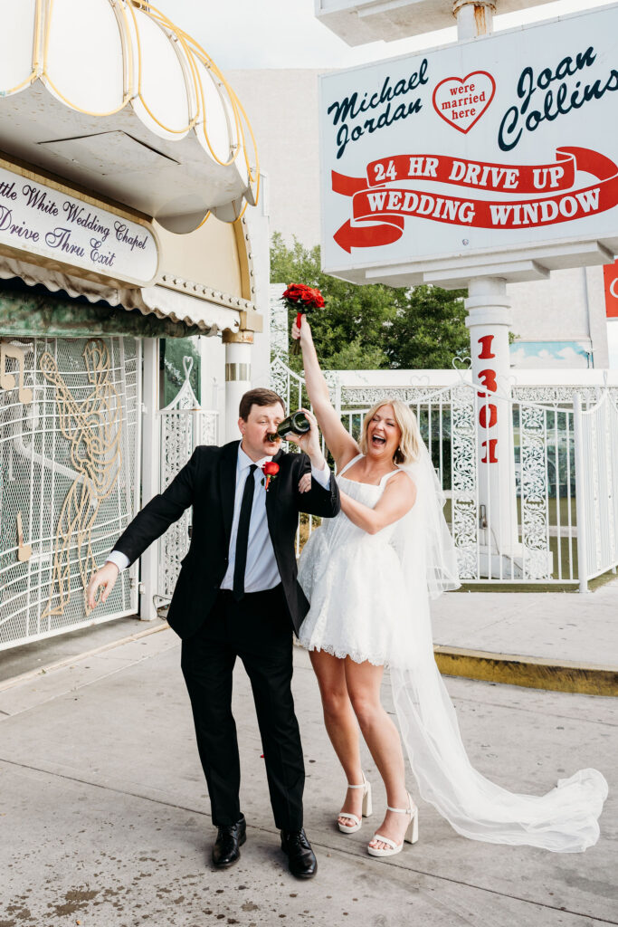 A Downtown Las Vegas Elopement at the Golden Nugget & Little White Chapel