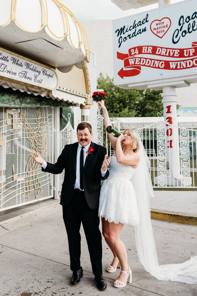 A Downtown Las Vegas Elopement at the Golden Nugget & Little White Chapel