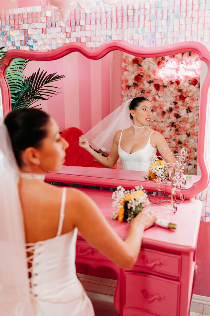 bride before heading to their ceremony